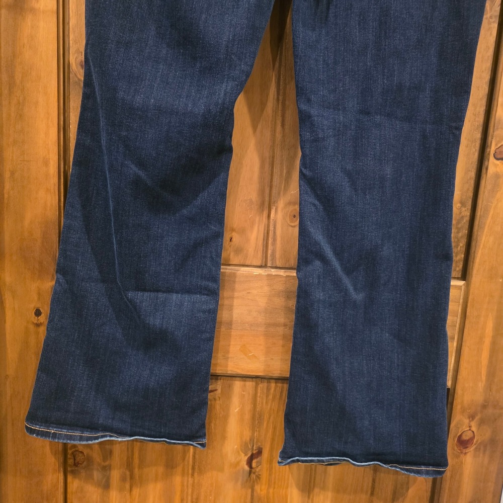 American Eagle Jeans Womens 20 Long Blue Excellent Super Stretch Bootcut Flare - Picture 11 of 12